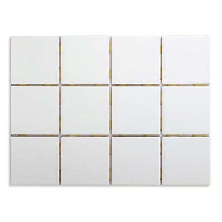 Pastilhas Cerâmicas White 10X10 cm - Caixa C/ 1,95m²