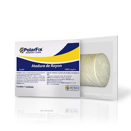 Bandagem Atadura Rayon 7,5cmx5m - Kit C/ 3 Und