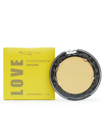Pó Compacto Matte HD Banana - Max Love