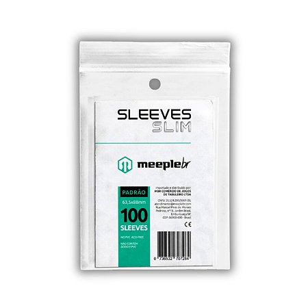 Sleeves Slim Padrão MeepleBR