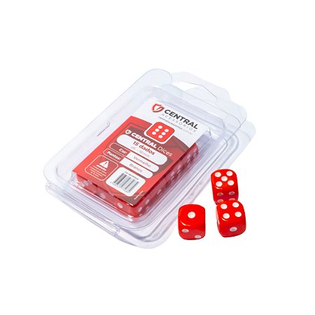 Dados Opacos Central Dice D6 16mm - Gato Gingado Card Shop - TCG e