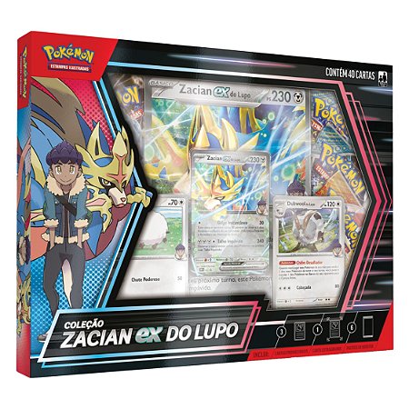 Box Coleção Zacian ex do Lupo