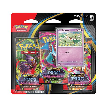 Blister Triplo ME02 Fogo Fantasmagórico Pokémon TCG