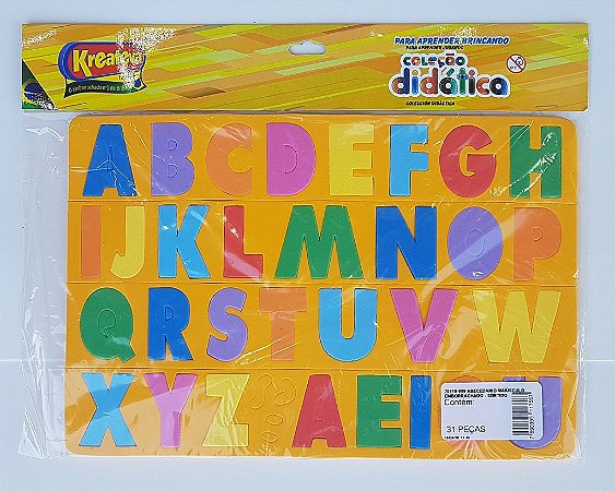 Abecedário Maiúsculo 19x29cm - 5mm (Espessura)