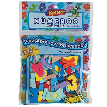 Números Móveis 40mm (Altura) Com 245 Peças