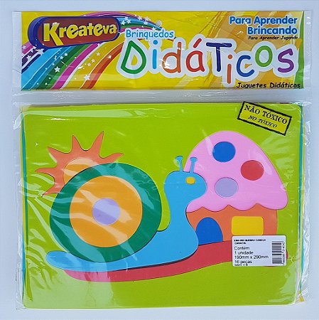 KIT 3 Unidades - Quebra-Cabeça Caracol 19x29cm - 5mm (Espessura)