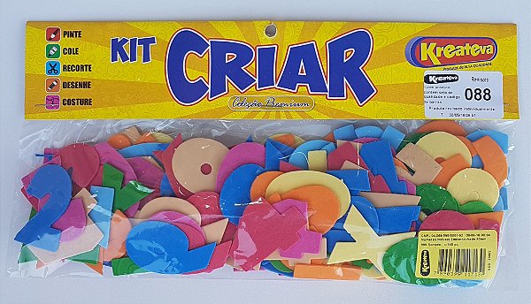 KIT 3 Unidades - Números Móveis 40mm (Altura) Com 148 Peças