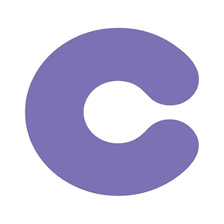 Pacote 10 unidades LETRA "C" (120mm Altura) Cores Sortidas