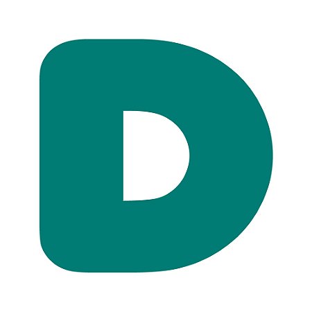 Letra unitária - LETRA "D" (120mm Altura) Cores Sortidas