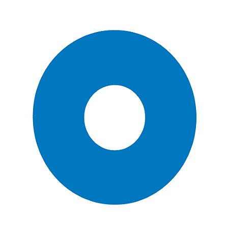 Letra unitária - LETRA "O" (120mm Altura) Cores Sortidas