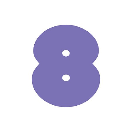 Número unitário - NÚMERO "8" (120mm Altura) Cores Sortidas