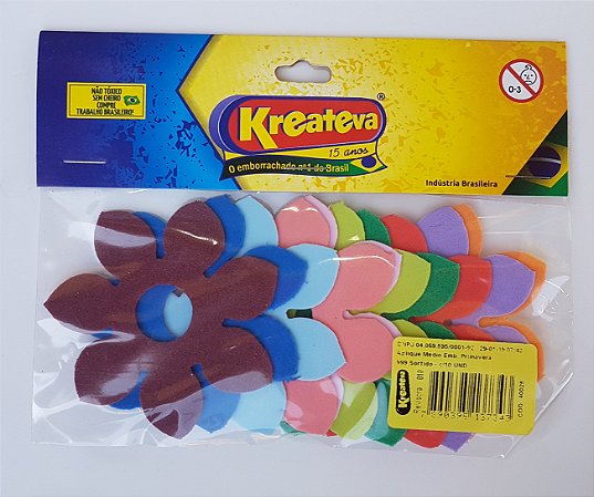 KIT 3 Blisters - Aplique Médio "PRIMAVERA" (Blister 10 unidades) Cores Sortidas