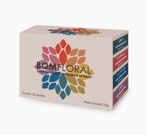 BomFloRal Caixa Mista 16 Sachês - 8 Sabores