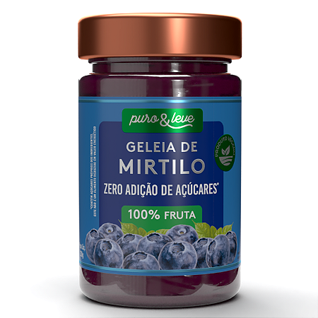 Geleia de Mirtilo Puro e Leve 230g