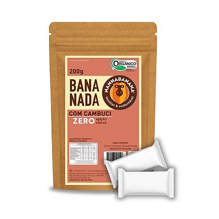 Bananada com Cambuci Nannabanana 200g - 8 unidades de 25g