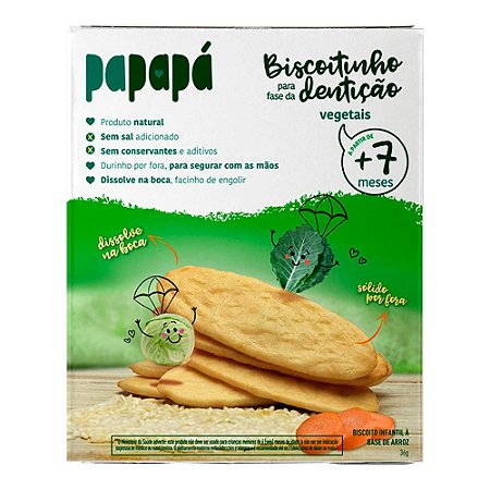 Biscoito para Fase da Dentição Vegetais