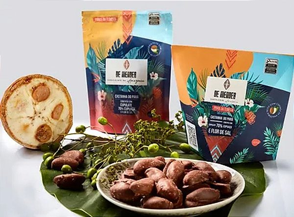 Castanha do Pará Coberta com Cupulate 70% e flor de Sal