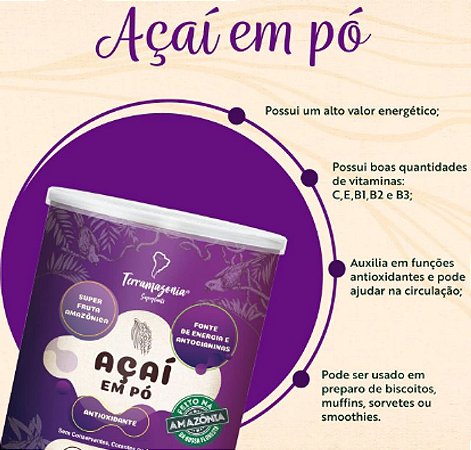 Açaí em Pó - Terramazonia - 200g