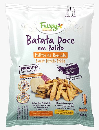 Batata Doce Palito Sabor Cebola e Salsa - Frispy - 40g