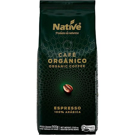 CAFÉ ORGÂNICO TORRADO EM GRÃOS