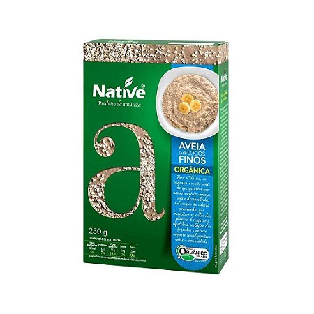 AVEIA EM FLOCOS FINOS ORGÂNICA Native 250g