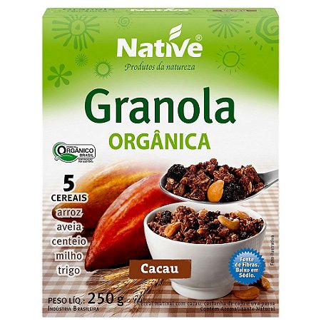 GRANOLA ORGÂNICA CACAU