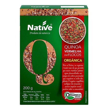QUINOA VERM  EM FLOCOS ORGÂNICA