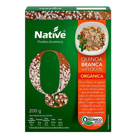 QUINOA BRANCA EM FLOCOS ORGÂNICA