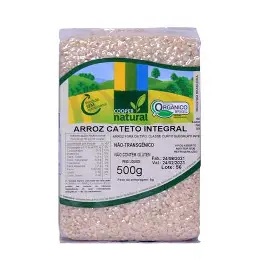 ARROZ CATETO INTEGRAL ORGÂNICO COOPERNATURAL 500g