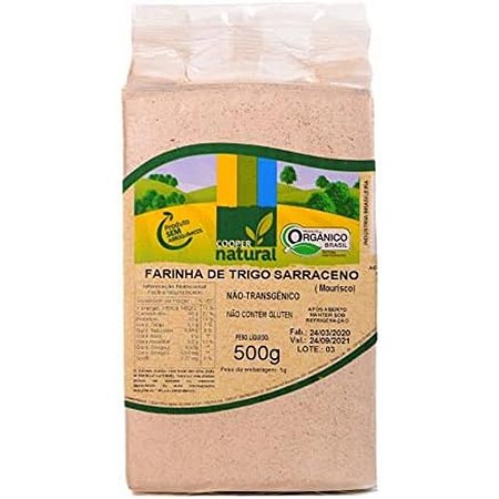 FARINHA TRIGO SARRACENO MOURISCO ORGÂNICO S GLÚTEN