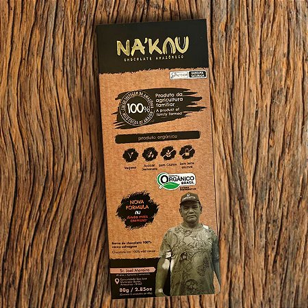 Na'kau 100% de Cacau 80g - Nakau - 80g