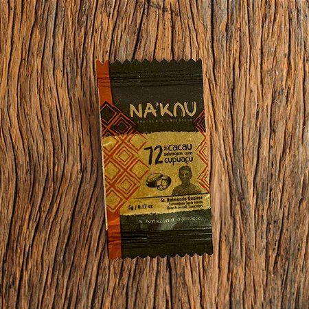 Na'kau 72% Cacau com Cupuaçu 5g - Nakau - 5g