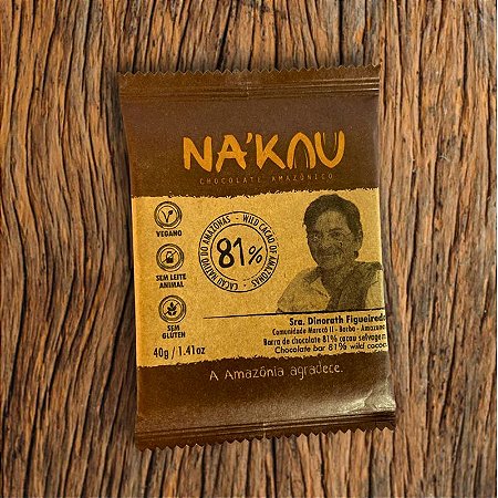 Na'kau 81% Cacau 40g - Nakau - 40g