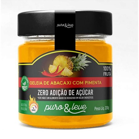 GELEIA DE ABACAXI COM PIMENTA Puro e Leve 230g