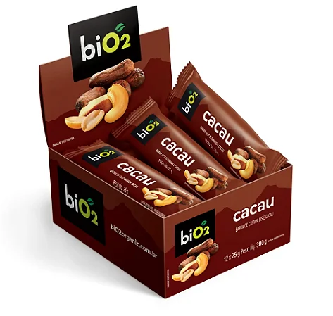 BiO2 7Nuts Cacau - 25 g - Cx com 12
