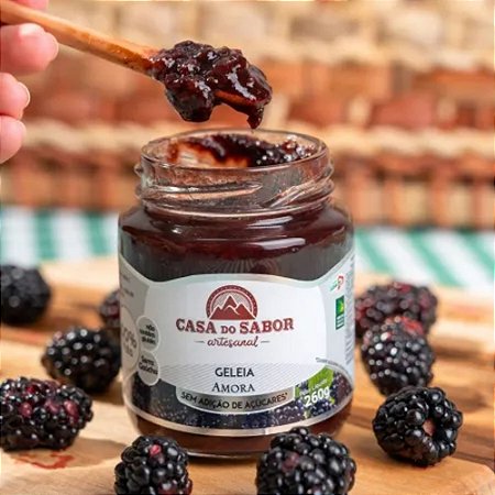 Geleia de amora sem adição de açúcar Cas do Sabor 260g