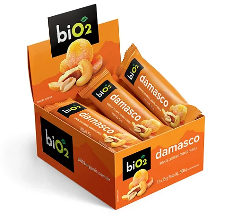 BiO2 7Nuts Damasco 25 g Cx com 12
