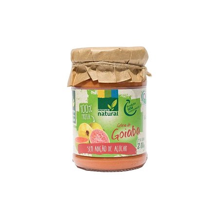 GELEIA DE GOIABA SEM ADICAO DE ACUCAR ORGANICA COOPERNATURAL 180g