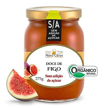 DOCE ORGANICO DE FIGO S/ AÇÚCAR Novo Citrus 275g