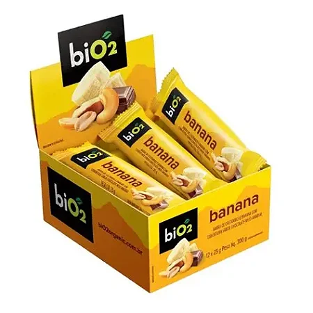 BiO2 7Nuts Banana com Chocolate - 25 g Cx com 12