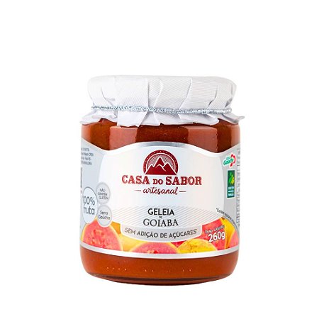 GELEIA SEM AÇÚCAR GOIABA Casa do Sabor 260g