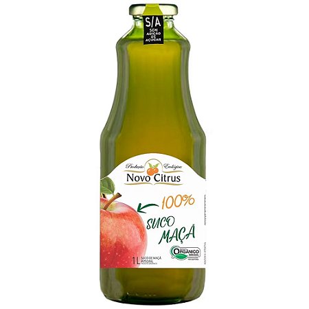 SUCO INTEGRAL MAÇÃ 1 L ORGÂNICO Novo Citrus