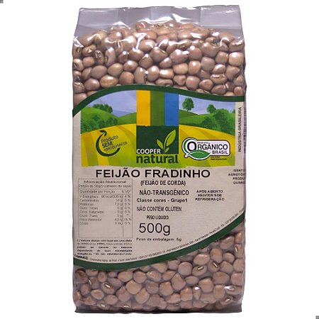 FEIJAO FRADINHO ORGANICO COOPERNATURAL 500G
