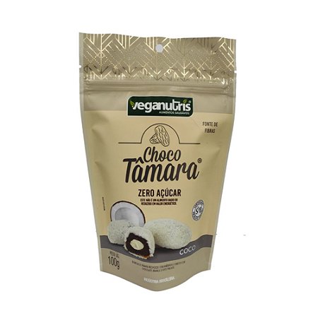 CHOCOTÂMARA BRANCA C/ COCO 100g VEGANUTRIS Novo
