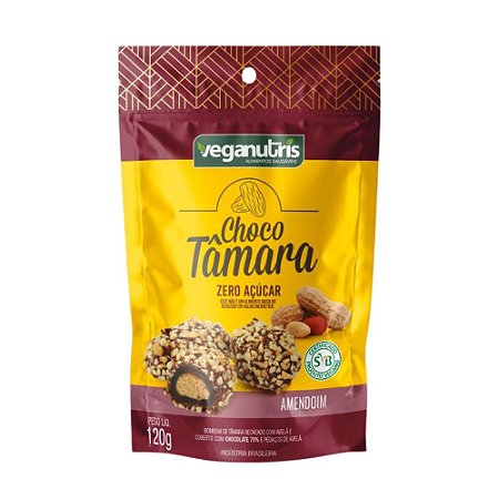 CHOCOTÂMARA DE AMENDOIM 120g Novo Veganutris
