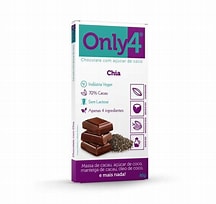 ONLY4 70% cacau c/Chia 70g - Tudo Zero Leite