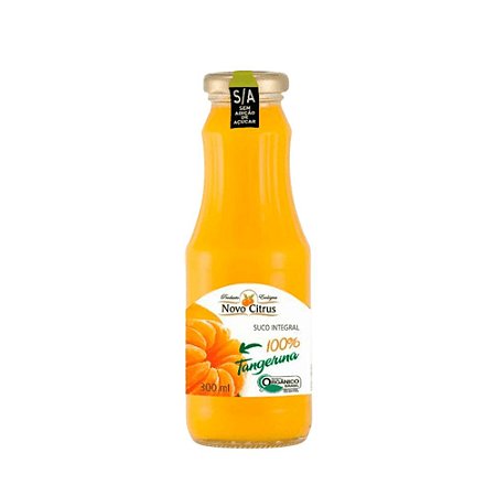 SUCO INTEGRAL DE TANGERINA  ORGANICO - NOVO CITRUS - 300 ML