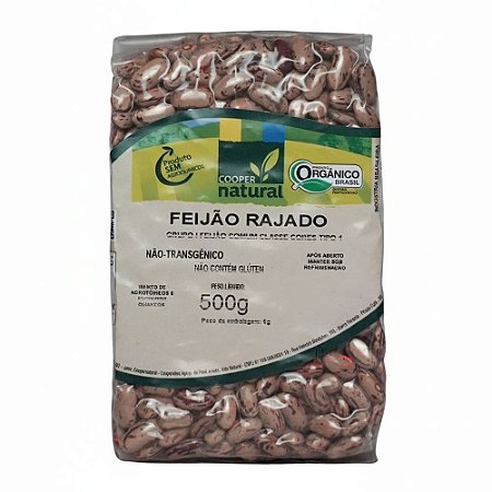 FEIJAO RAJADO ORGANICO - COOPERNATURAL500G