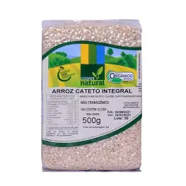 ARROZ CATETO INTEGRAL ORGÂNICO - COOPERNATURAL - 500g Kit com 2 unidades
