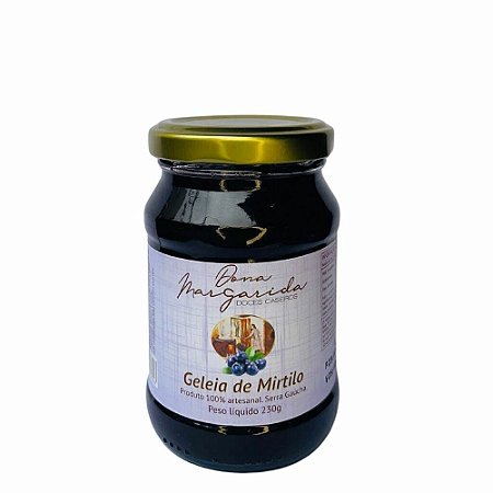 Geleia de Mirtilo sem acucar D. Margarida 230g